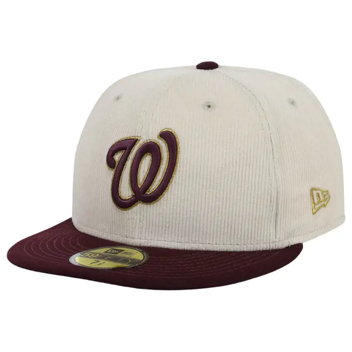 Casquette Washington Nationals MLB Majestic Maroon 59FIFTY IVO/MAR/GRY
