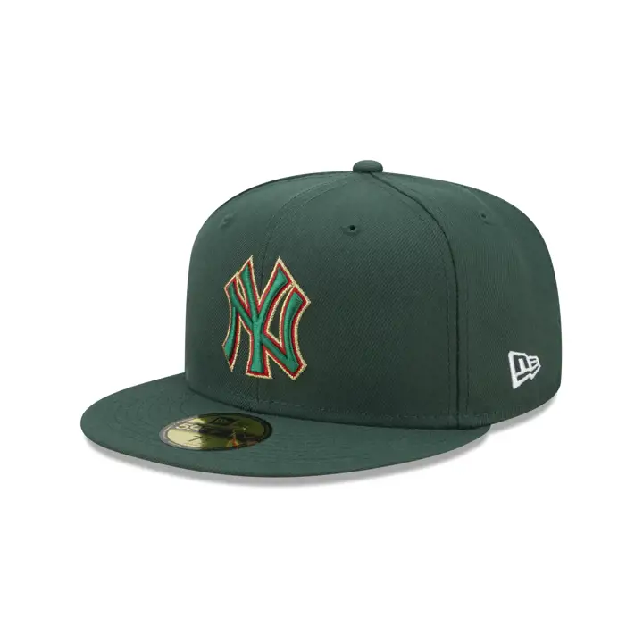 New York Yankees MLB Tinsel 59FIFTY VERT/VERT/ROUGE