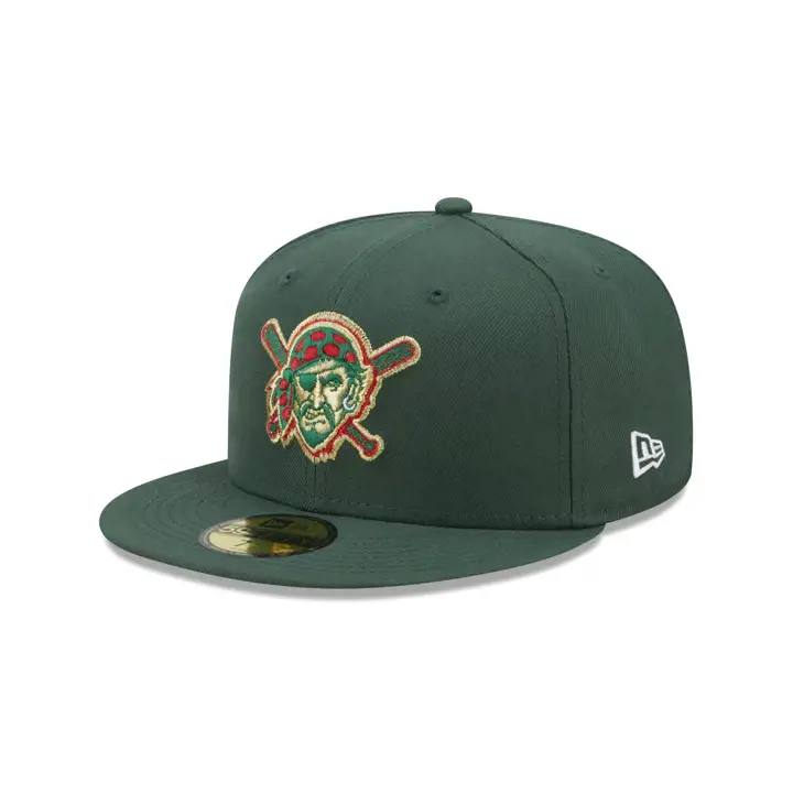 Casquette 59FIFTY MLB Tinsel des Pirates de Pittsburgh Vert/Vert/Rouge