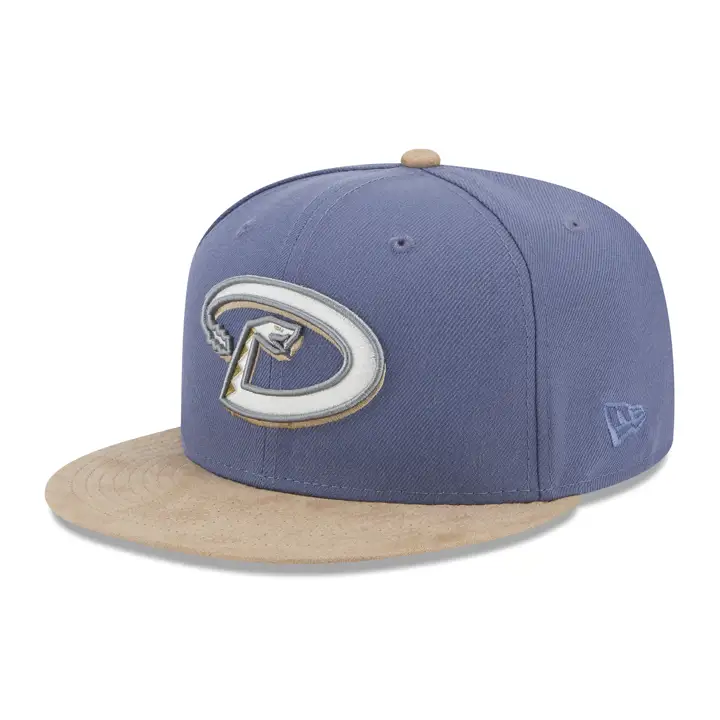 Arizona Diamondbacks MLB Casquette 59FIFTY en daim Slate BLEU/TAN/GRIS