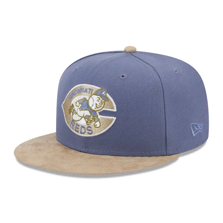 Cincinnati Reds MLB Ardoise Daim 59FIFTY BLEU/HAVANE/GRIS