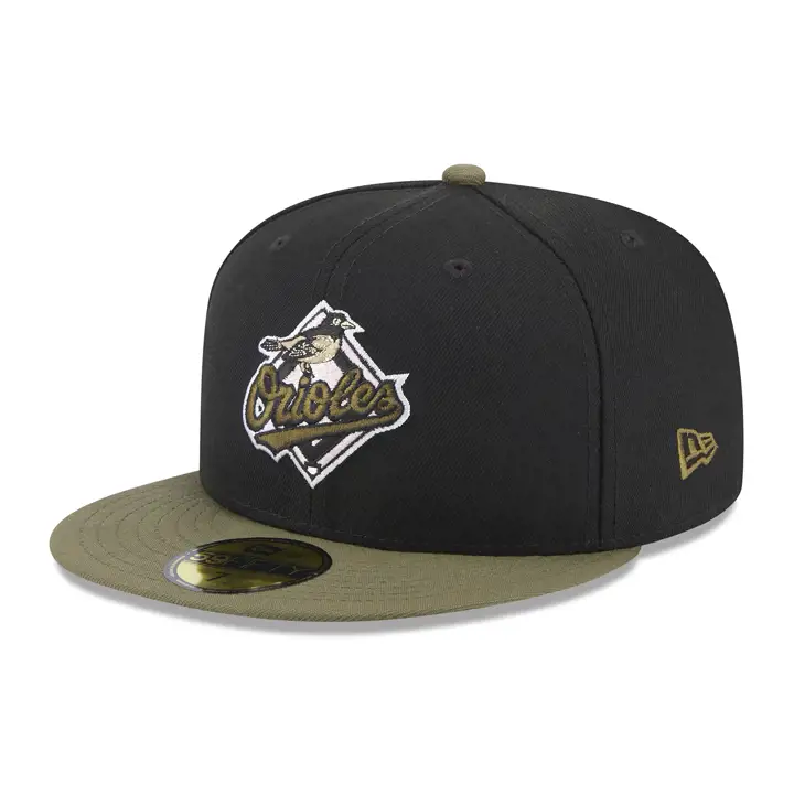 Baltimore Orioles MLB Noir Olive 59FIFTY NOI/OLV/ROS