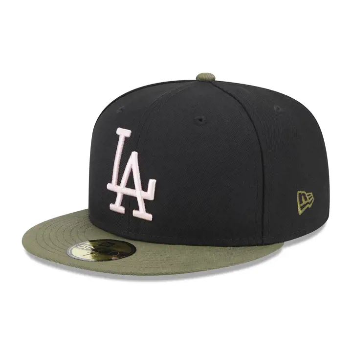 Los Angeles Dodgers MLB Noir Olive 59FIFTY NOI/OLV/ROS