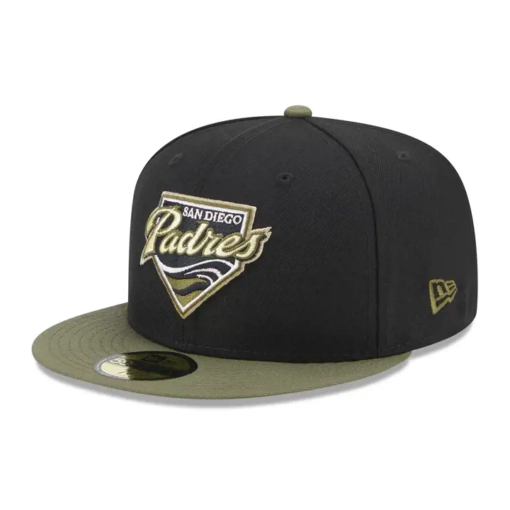 Casquette San Diego Padres MLB Black Olive 59FIFTY BLK/OLV/PNK