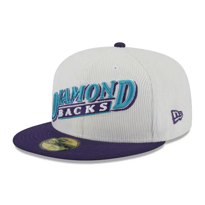 Casquette 59FIFTY MLB Cord Script Arizona Diamondbacks WHT/PUR/GRY