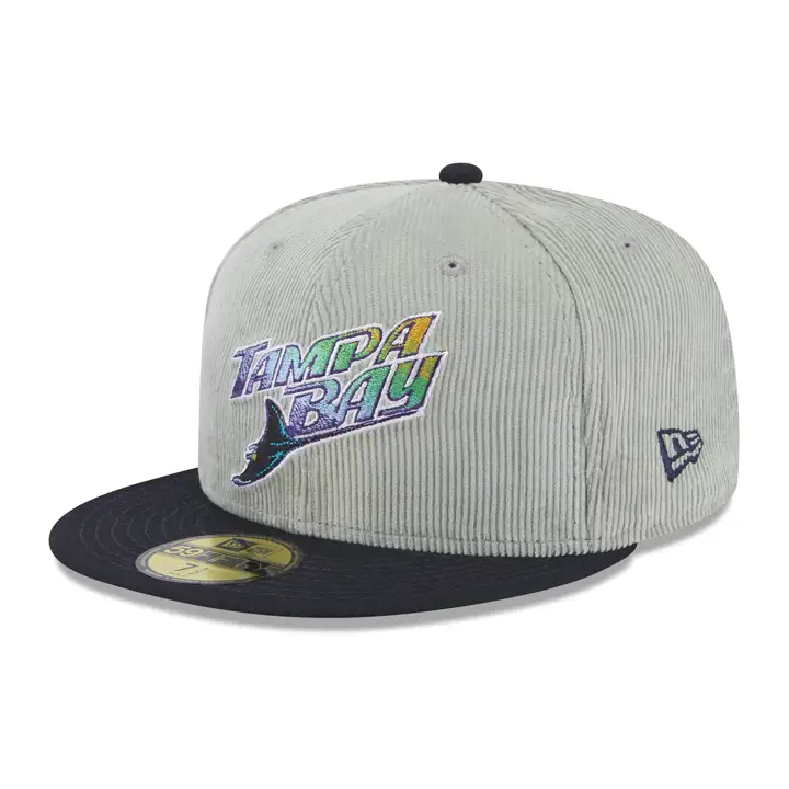Casquette MLB 59FIFTY Tampa Bay Rays Cord Script GRY/NAVY/GRY