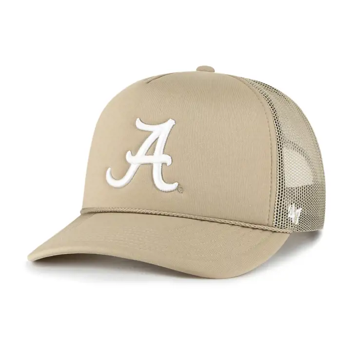 Casquette Trucker en Mousse Alabama Crimson Tide NCAA kha/wht