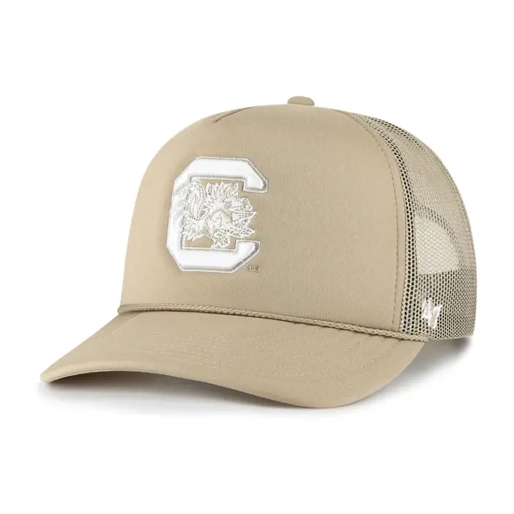 South Carolina Gamecocks NCAA Camionneur Mousse Avant Kaki/Blanc