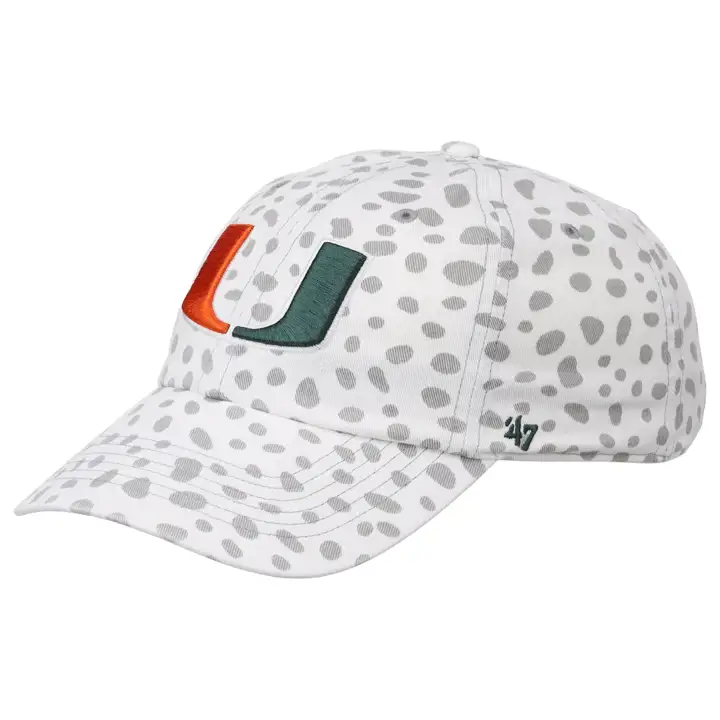 Miami Hurricanes NCAA Femme Guépard Clean Up blc/vrt