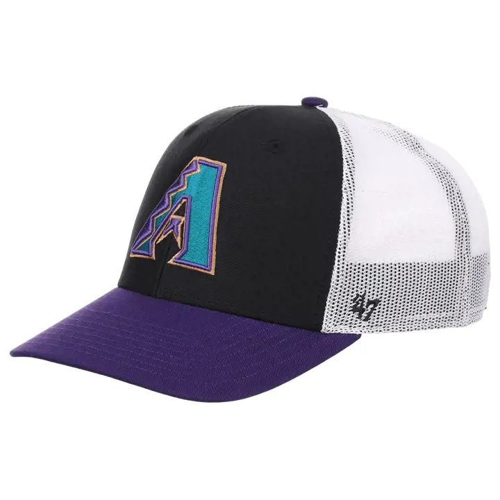 Casquette de camionneur noire MLB Side Note des Arizona Diamondbacks