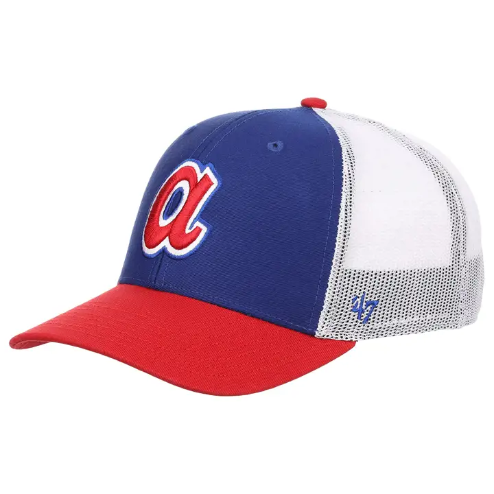 Casquette trucker MLB des Atlanta Braves, avec la mention "rbl"