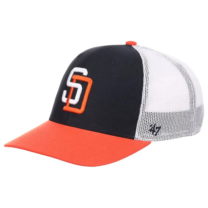 Casquette de camionneur SAN DIEGO PADRES MLB avec note latérale noire
