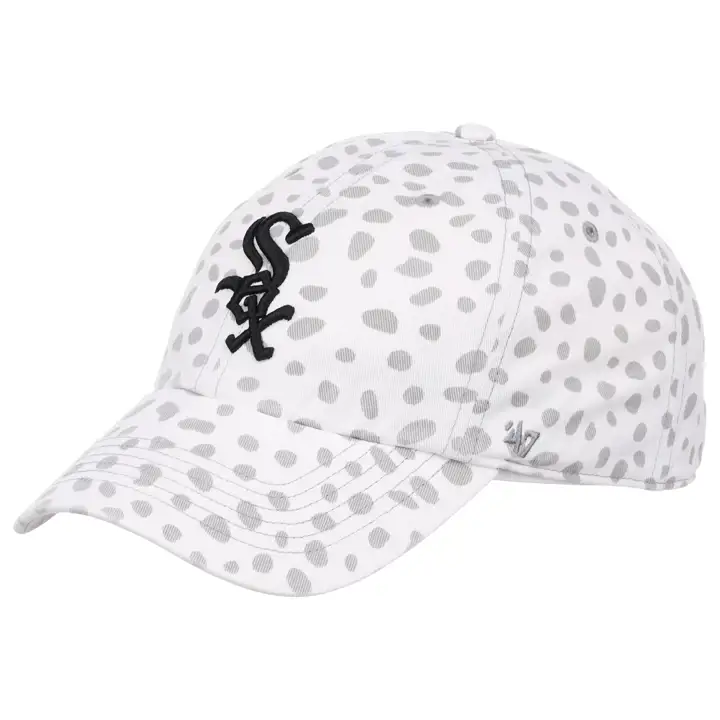 Casquette de baseball femme Chicago White Sox MLB Cheetah Clean Up blanche