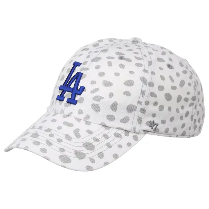LOS ANGELES DODGERS MLB Casquette Femme Cheetah Clean Up blanc