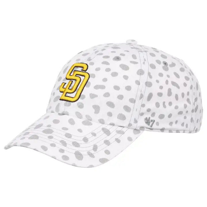 Casquette SAN DIEGO PADRES MLB Cheetah Clean Up blanche femme