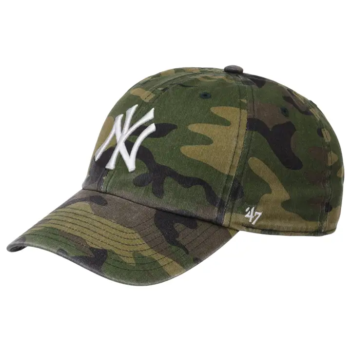 NEW YORK YANKEES MLB Casquette Camouflage TC Clean Up blanche