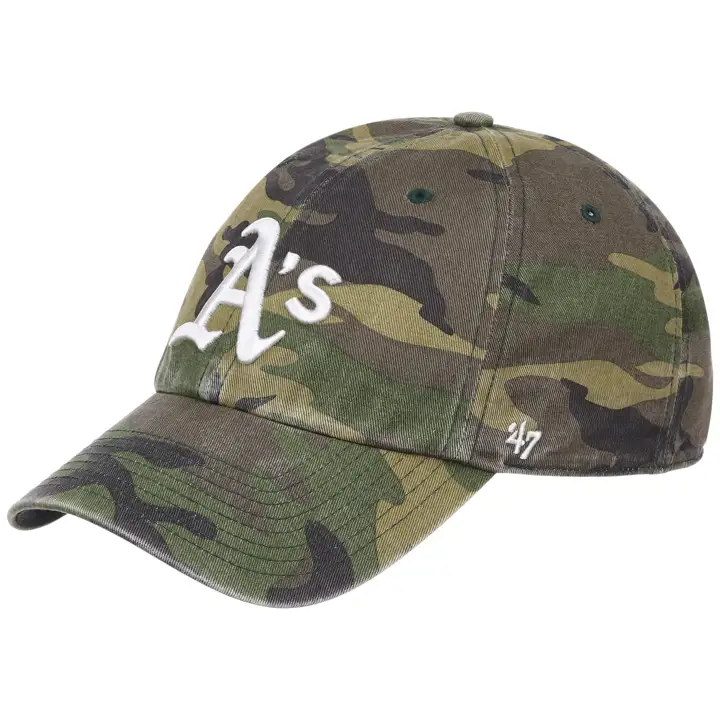 Casquette OAKLAND ATHLETICS MLB Camo TC Clean Up vert foncé