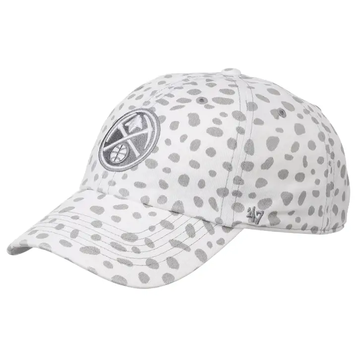 DENVER NUGGETS NBA CASQUETTE FEMME CHEETAH '47 CLEANUP blc/gri