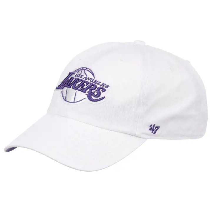 LOS ANGELES LAKERS NBA WHITE NOISE CASQUETTE RÉGLABLE '47 CLEAN UP wht