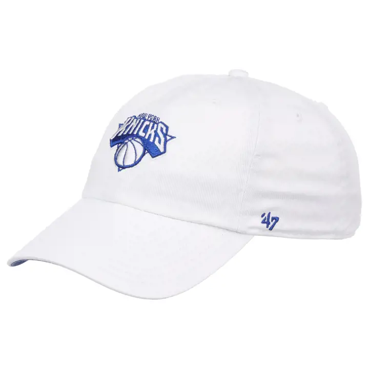 NEW YORK KNICKS NBA WHITE NOISE CASQUETTE '47 CLEAN UP blc