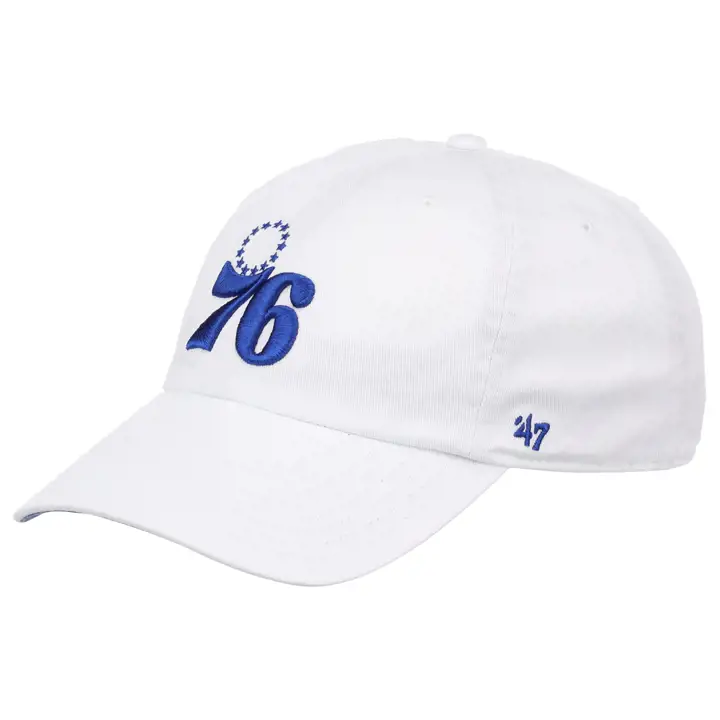 PHILADELPHIA 76ERS NBA WHITE NOISE '47 CLEAN UP blc