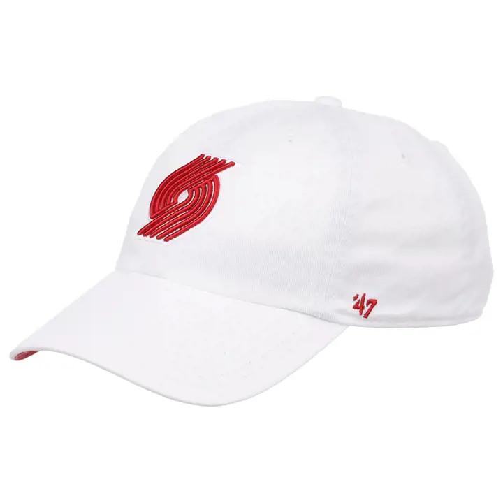 PORTLAND TRAIL BLAZERS NBA WHITE NOISE CASQUETTE '47 CLEAN UP blc