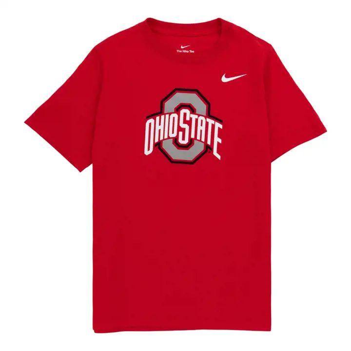 T-shirt en Coton à Manches Courtes Ohio State Buckeyes pour Garçon Rouge U