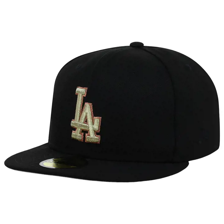 Casquette 59FIFTY MLB Satin Standout Los Angeles Dodgers noire/noire/grise