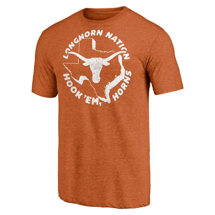 T-shirt Sport Préféré NCAA Texas Longhorns TEX ORG