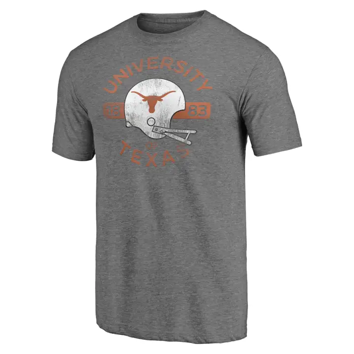 T-shirt chiné avec casque de voltige NCAA Texas Longhorns GRIS