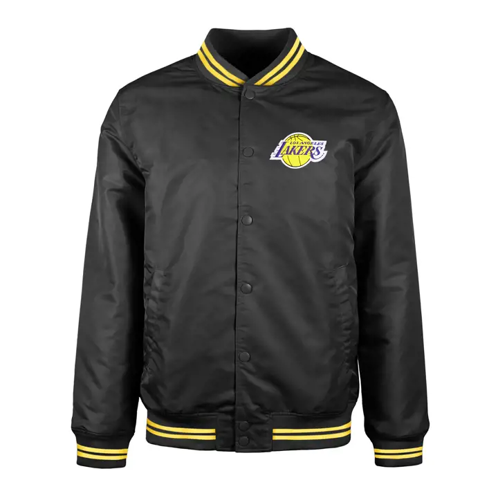 BLOUSON BOMBER NOIR LOGO ÉQUIPE NBA LOS ANGELES LAKERS