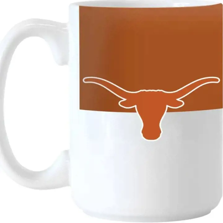 Mug sublimé bicolore 44 cl Texas Longhorns