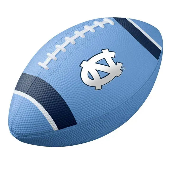 Ballon de football américain en caoutchouc d'entraînement North Carolina Tar Heels