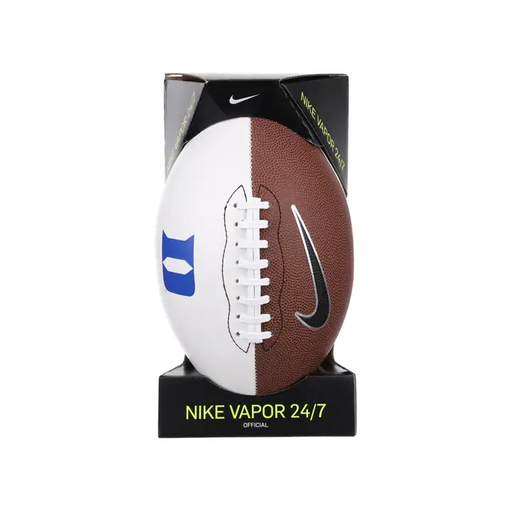 Ballon de football autographié Duke Blue Devils marron