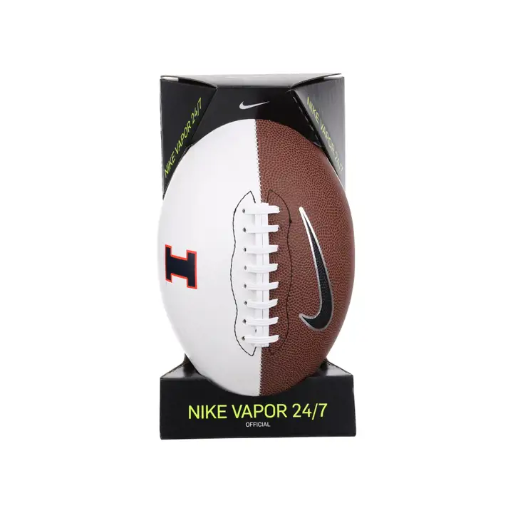 Ballon de football autographié Illinois Fighting Illini marron
