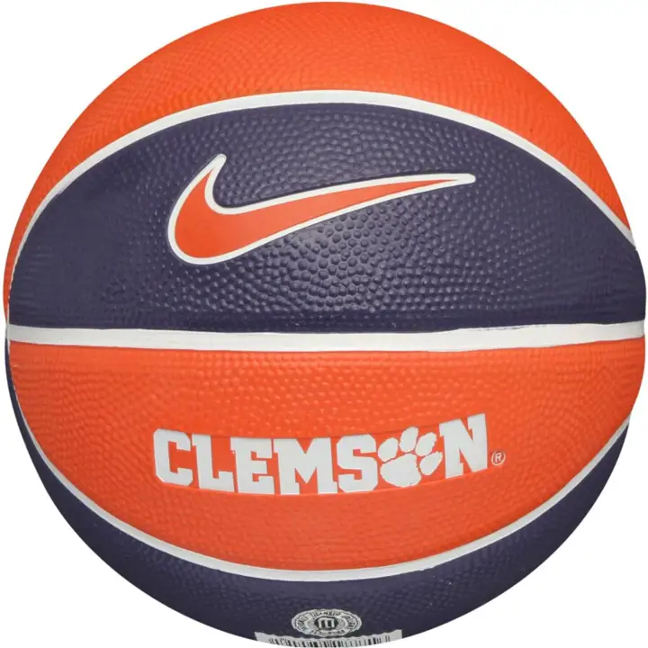 Ballon de basket en caoutchouc d'entraînement Clemson Tigers