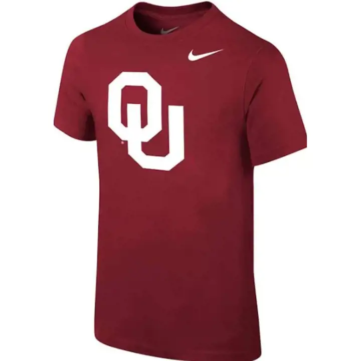 T-shirt en coton à logo Oklahoma Sooners NCAA pour jeunes crim