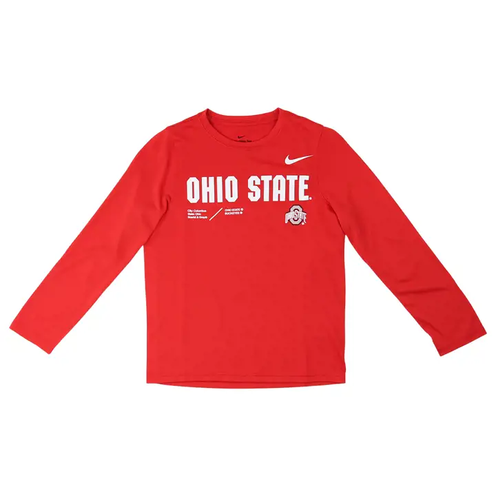 T-shirt manches longues Ohio State Buckeyes NCAA Youth Sideline Legend 22