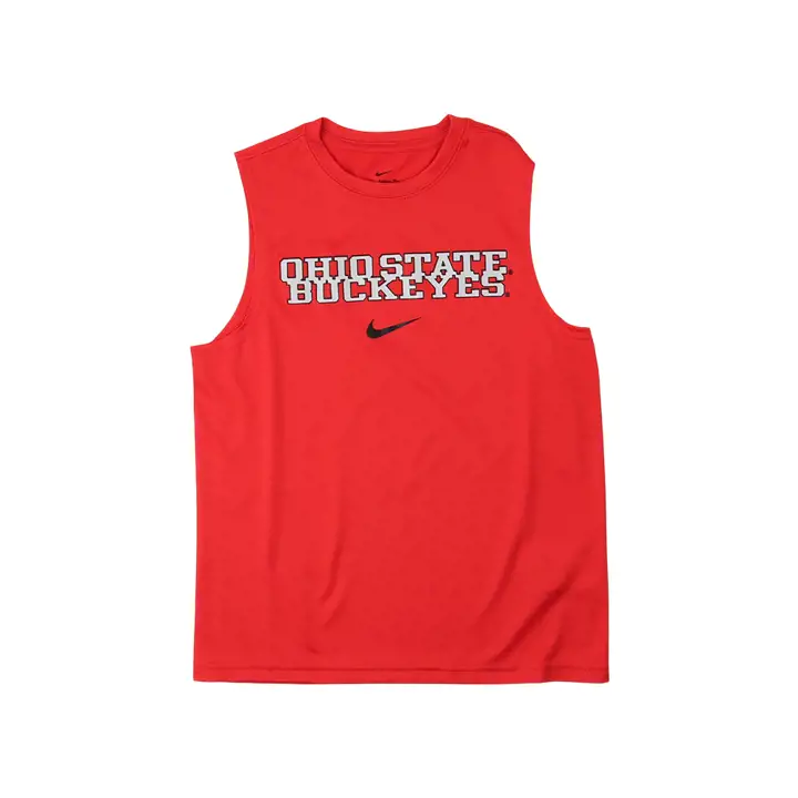 Débardeur rouge sans manches pour jeune Ohio State Buckeyes NCAA