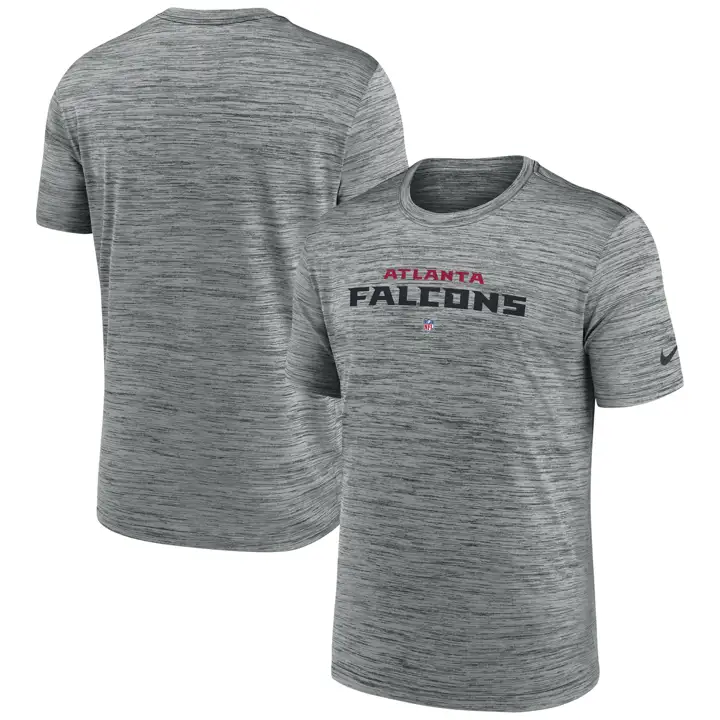T-shirt Velocity des Falcons d'Atlanta de la NFL, modèle d'équipe, 23 h-gray