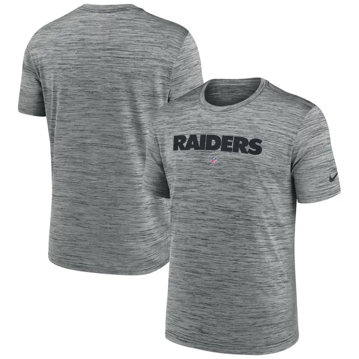 T-shirt Las Vegas Raiders NFL Team Issue Velocity 23 gris chiné
