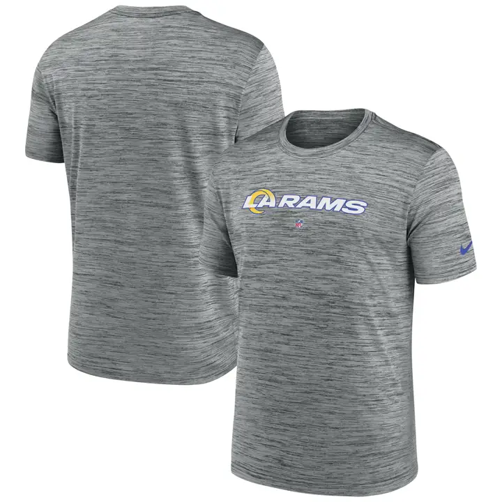 T-shirt NFL Los Angeles Rams Velocity, édition équipe 23 h-gris