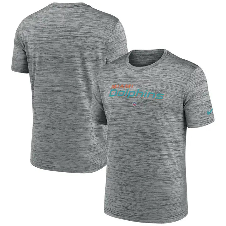 T-shirt Velocity Miami Dolphins NFL officiel 23 gris chiné