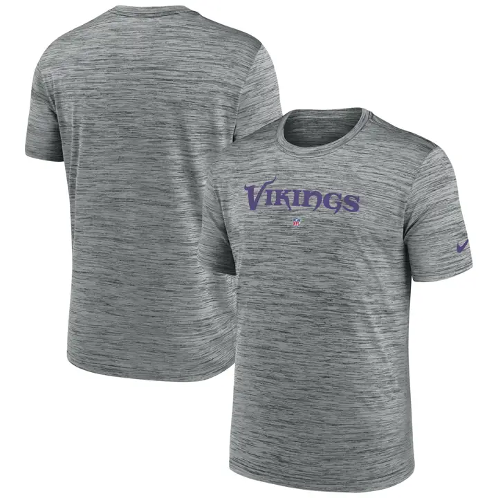 T-shirt Velocity sous licence officielle des Minnesota Vikings de la NFL 23 gris chiné