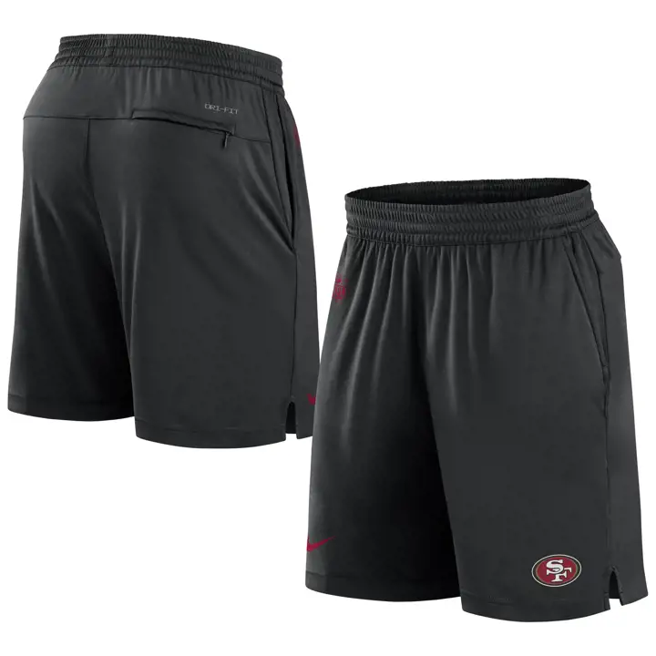 Short en maille Nike Dri-Fit NFL San Francisco 49ers 23, couleur noir