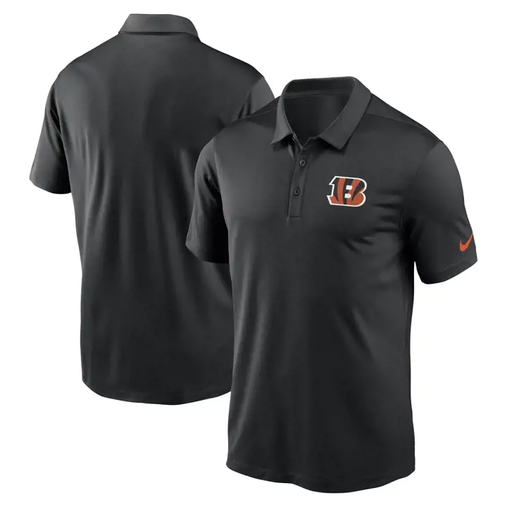 Polo Nike Franchise Logo d'équipe NFL Cincinnati Bengals 23 noir