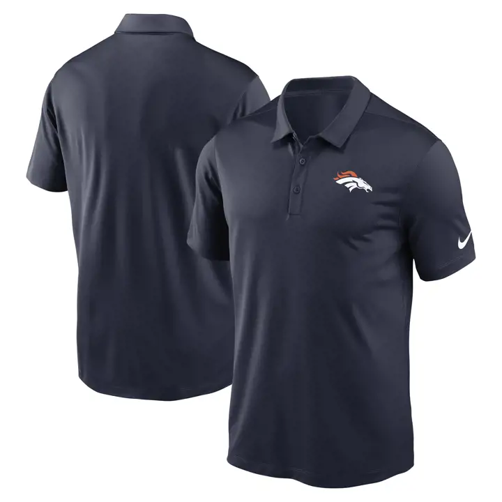 Polo Franchise Logo d'équipe NFL Nike Denver Broncos 23 marine