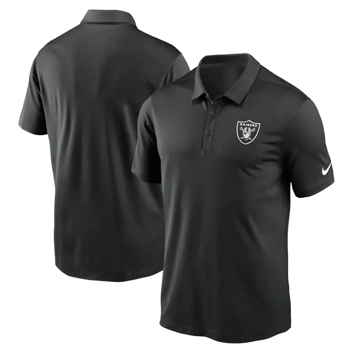 Polo franchise NFL Nike Las Vegas Raiders avec logo d'équipe 23 blk