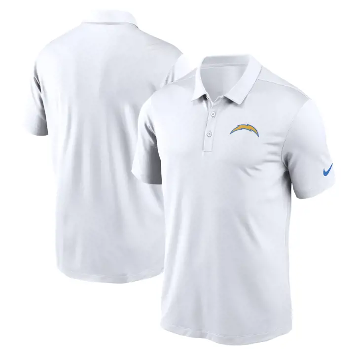 Los Angeles Chargers NFL Nike Team Logo Franchise Polo 23 bl