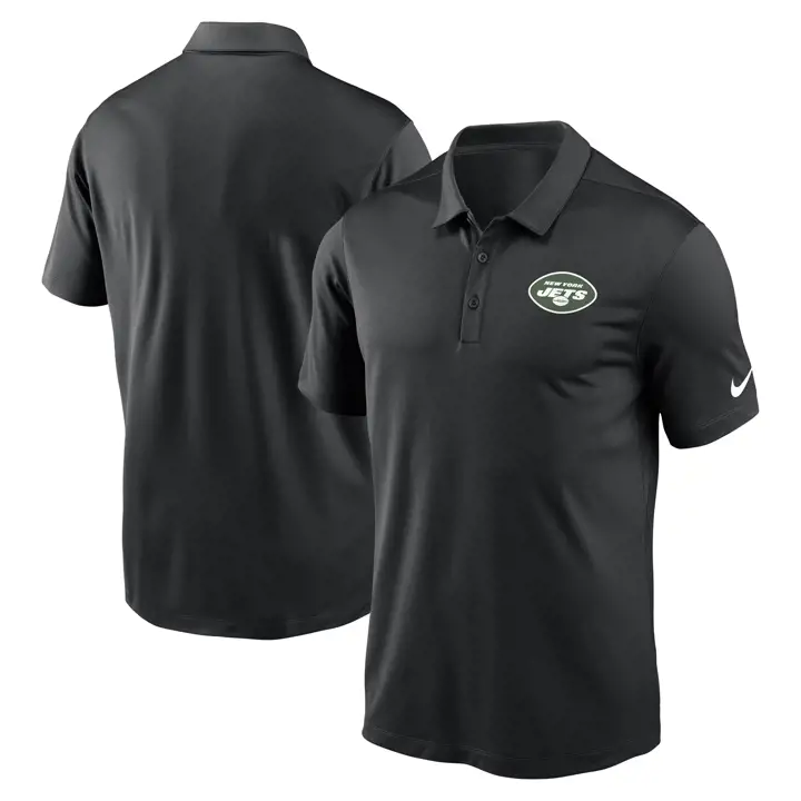 Polo Nike NFL New York Jets Logo Équipe Franchise 23 Noir